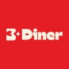 Logo Three Diner