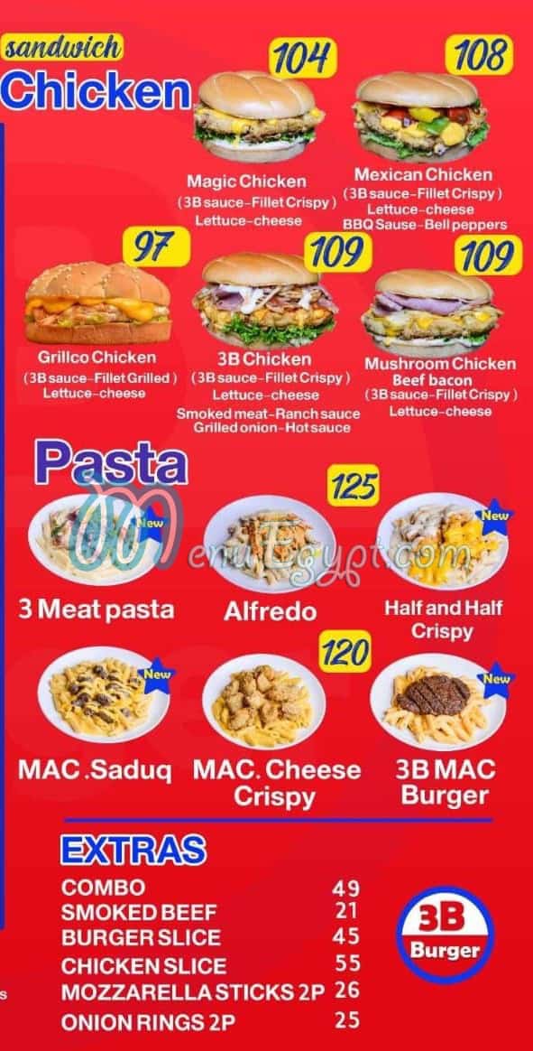 3B Burger menu