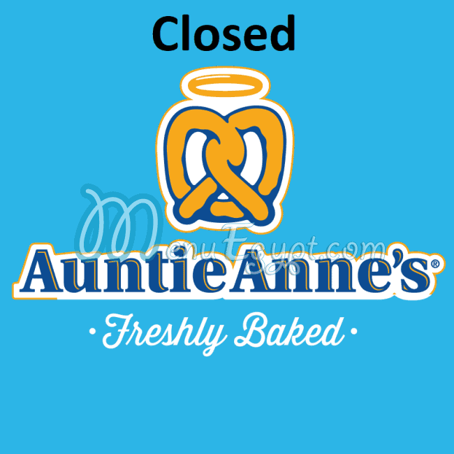 Auntie Annes menu