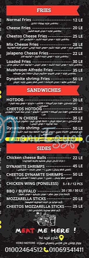 Burger Address menu Egypt