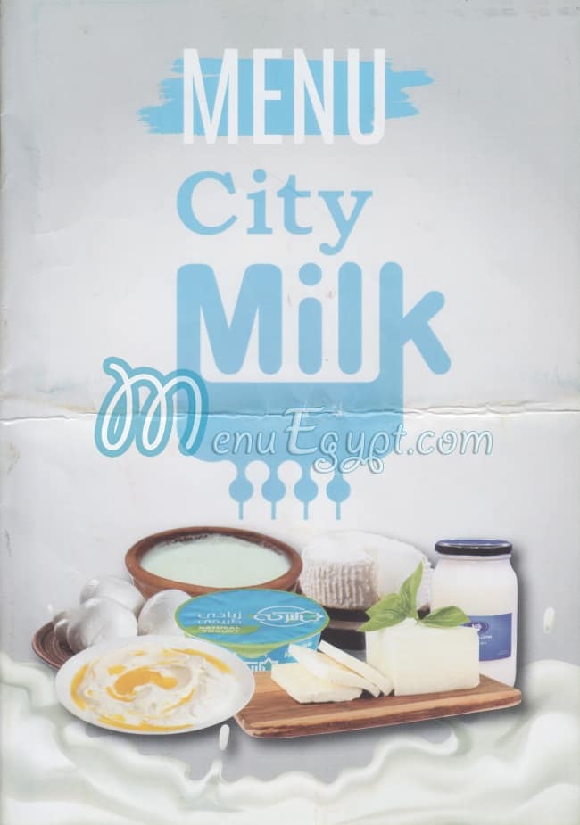 CTIY MILK menu