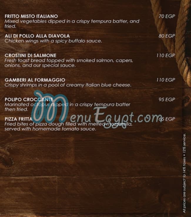 Casareccio online menu