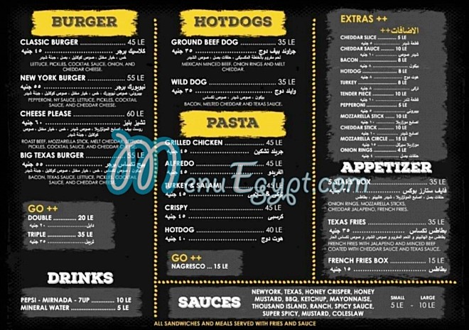 Crispy Station menu Egypt