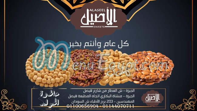 El Asel Delight menu Egypt 2