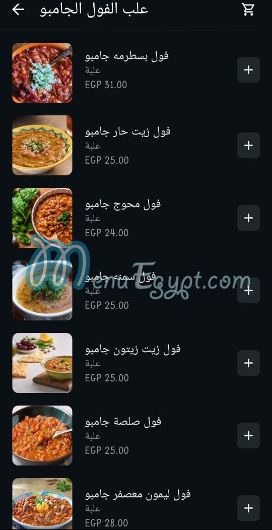 Elwahy menu Egypt 4