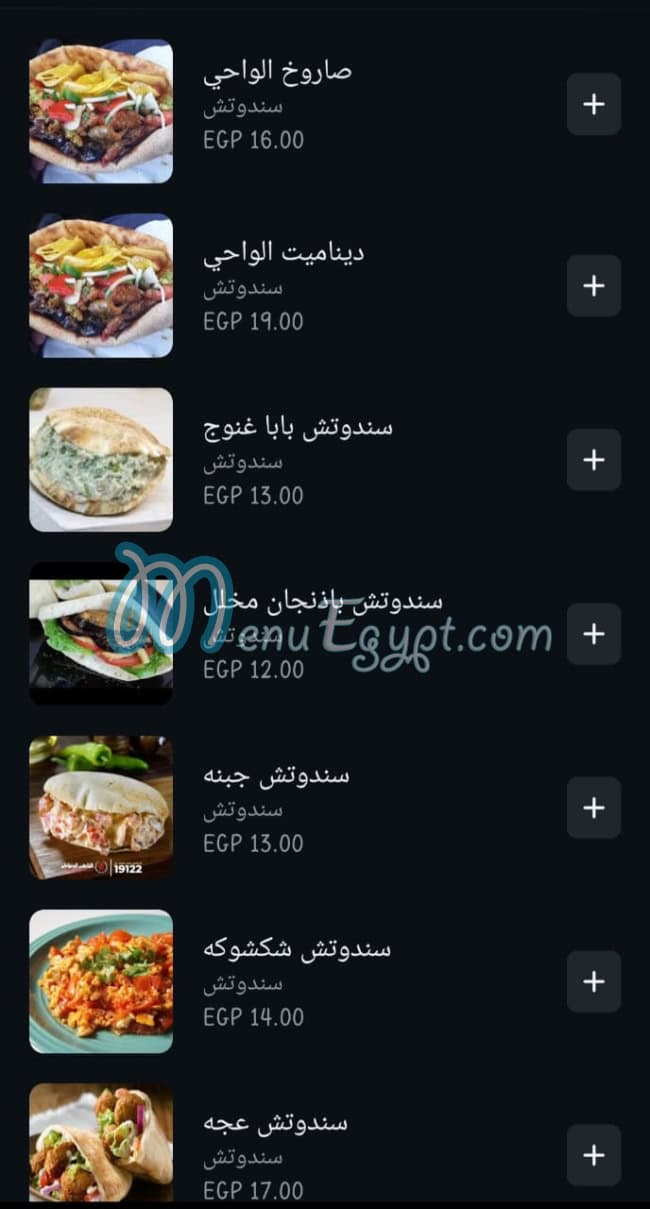 Elwahy menu Egypt 11