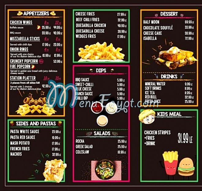 Fry Station menu