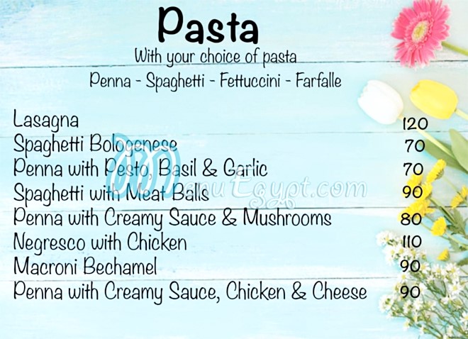 Gados Chef delivery menu