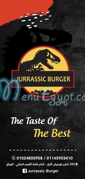 Jurrassic Burger online menu