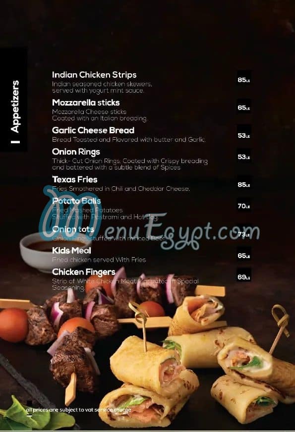 Lucas menu Egypt 3