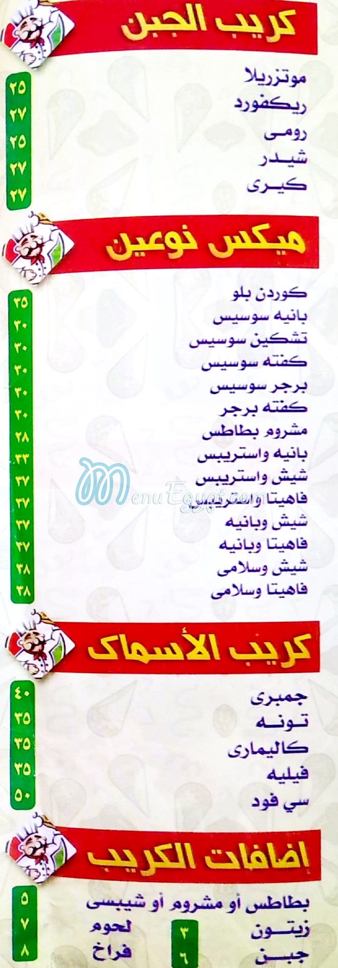 Pizza King Faysal menu Egypt