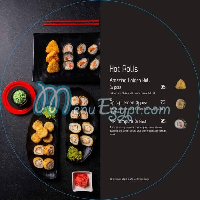 Sushi Circle menu Egypt 3