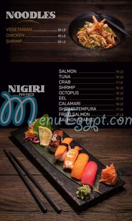 Taiyo Sushi menu