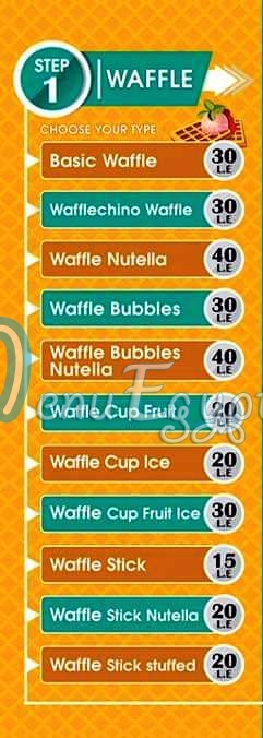 Wafflechino delivery menu