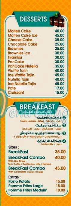 Wafflechino menu prices