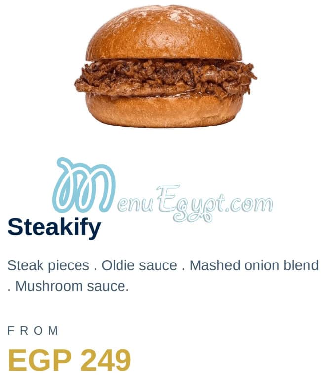 A U F Burger menu Egypt 2