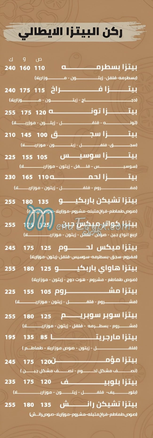 المؤمن مصر منيو بالعربى