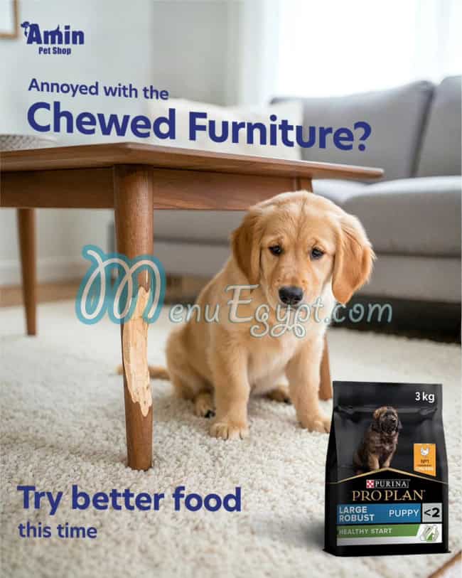 Amin Pet Shop menu prices