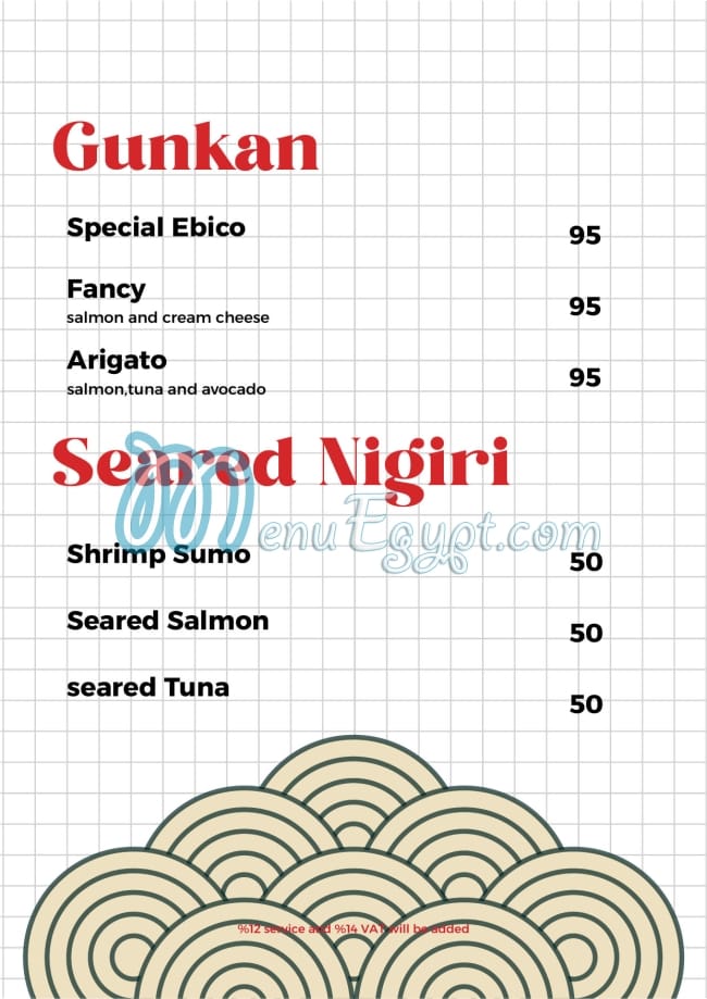 Arigato Sushi and Grill menu Egypt 7