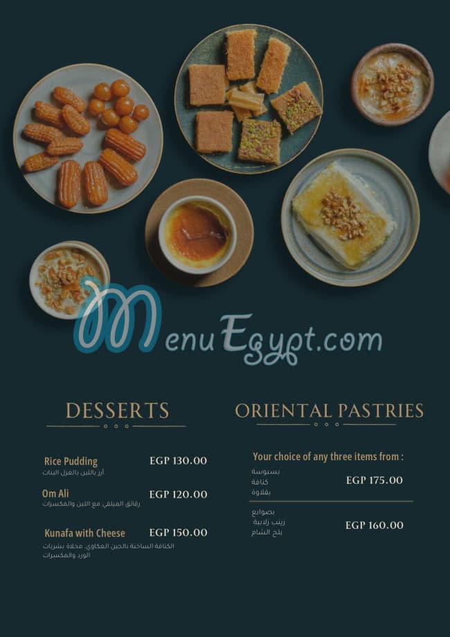 Aziz Eg fusion menu Egypt 2