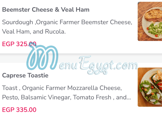 Bake My Day menu prices