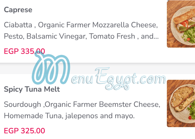 Bake My Day menu Egypt 1