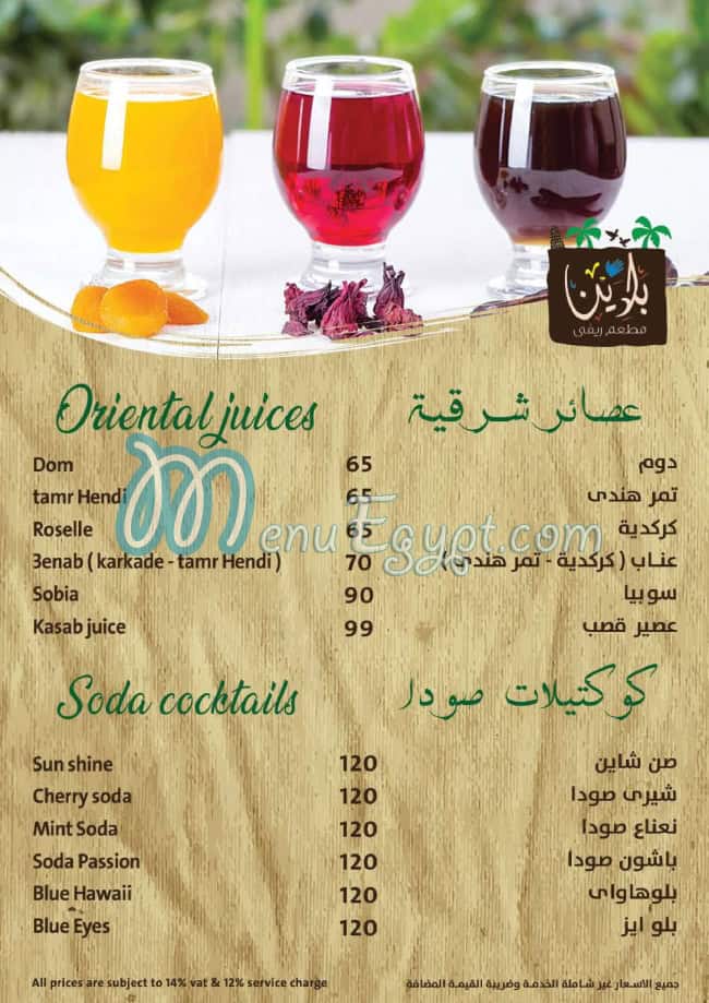 Baladina menu Egypt 9