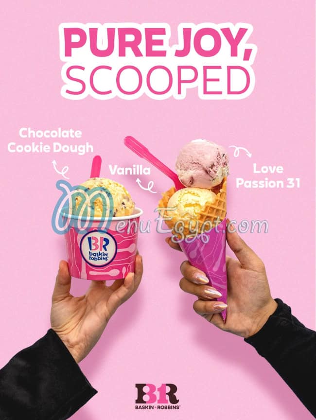 Baskin Robbins delivery menu