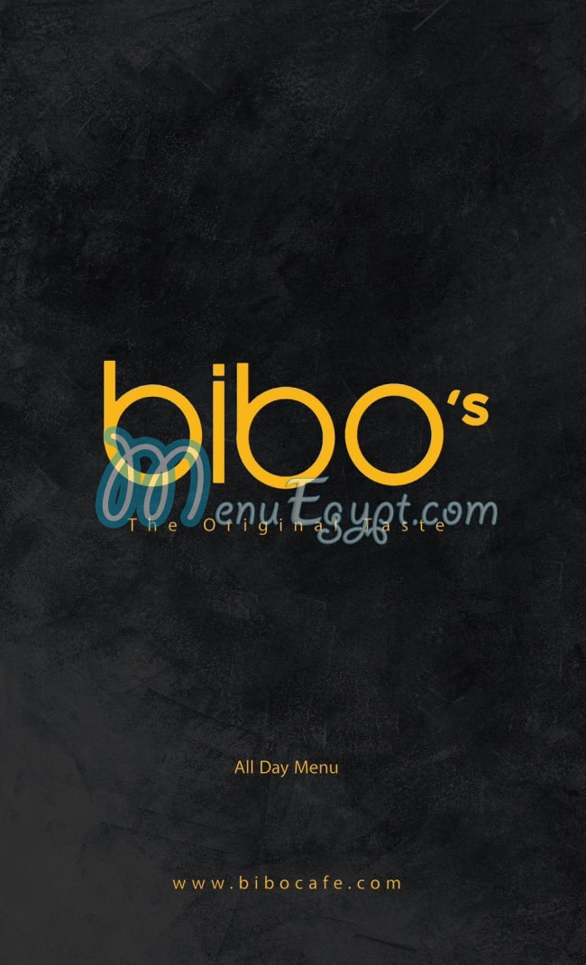 bibo’s cafe menu Egypt 3