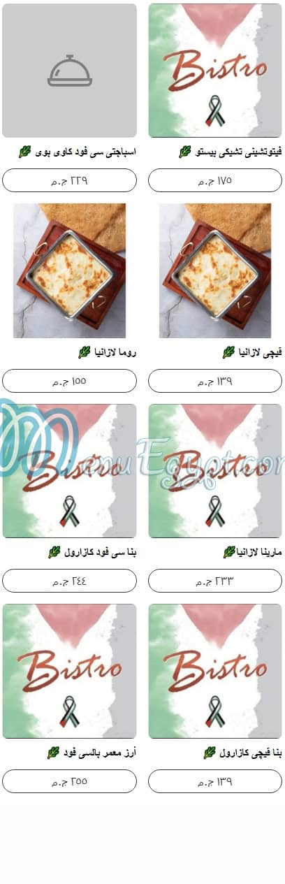 Bistro menu Egypt 13