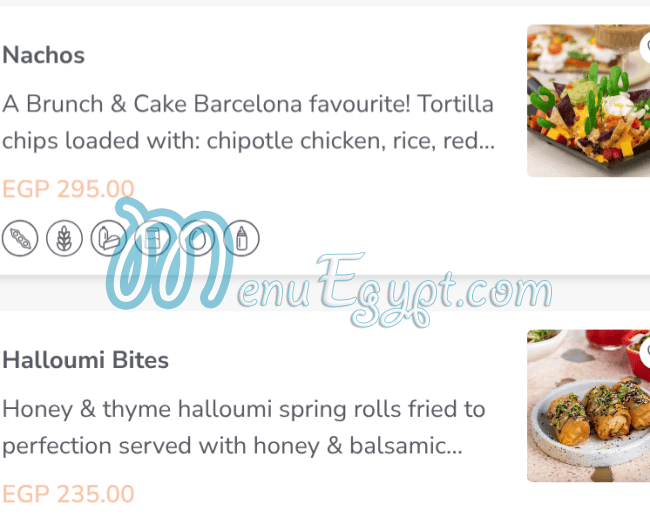 Brunch and Cake menu Egypt 8