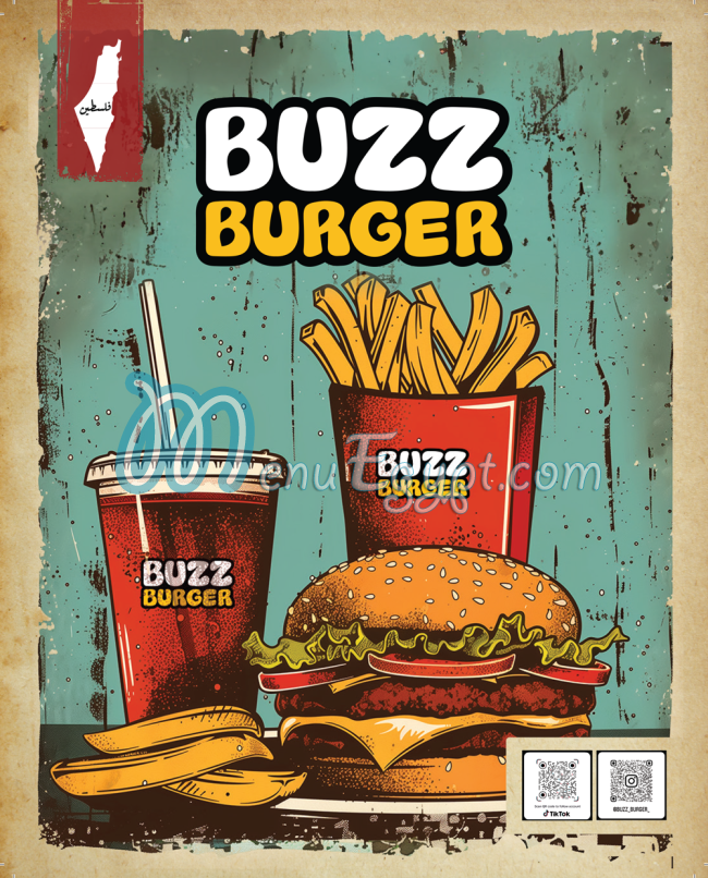 Buzz Burger menu Egypt