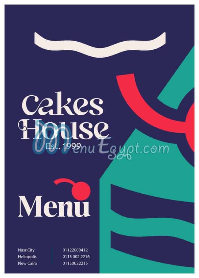 Cakes House menu Egypt 1