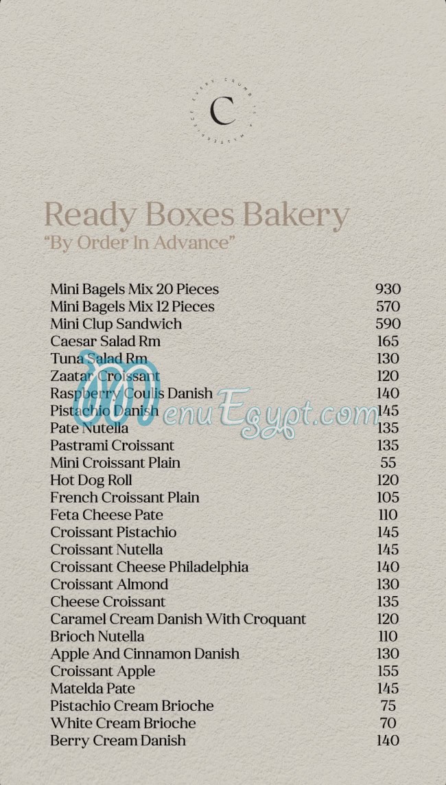 Canele patisserie online menu