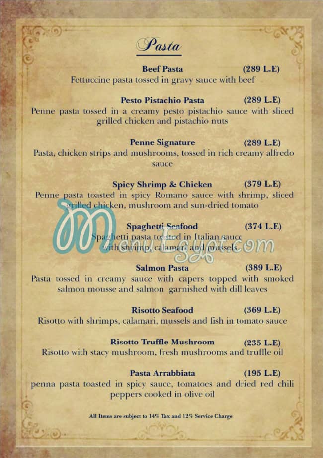 Charl Restaurant menu Egypt 4