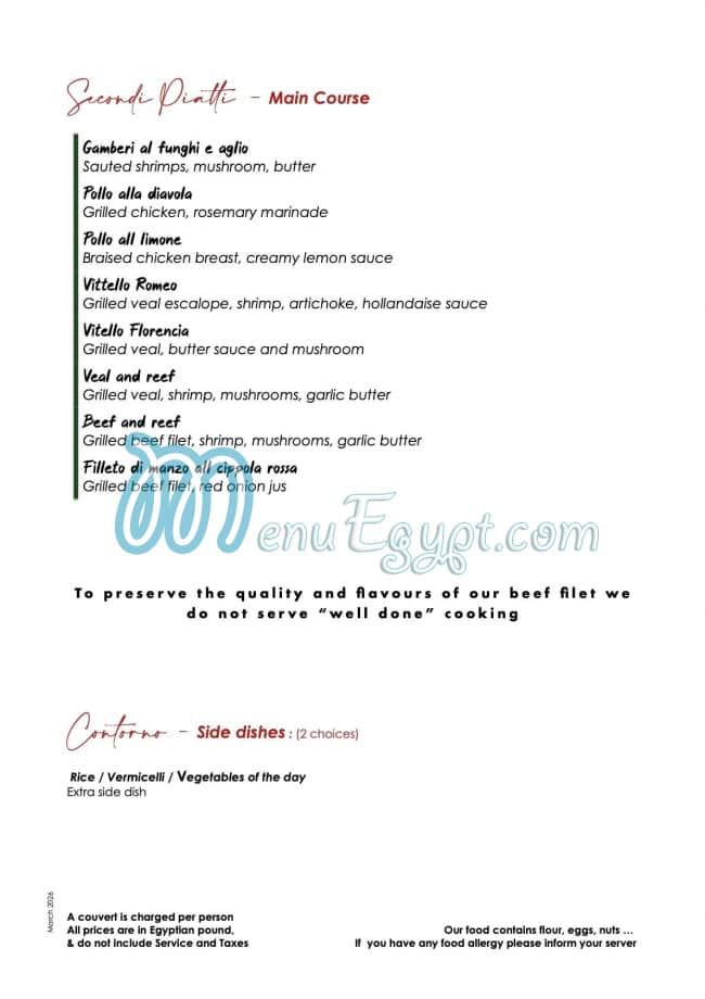 Chez Gaby au Ritrovo delivery menu