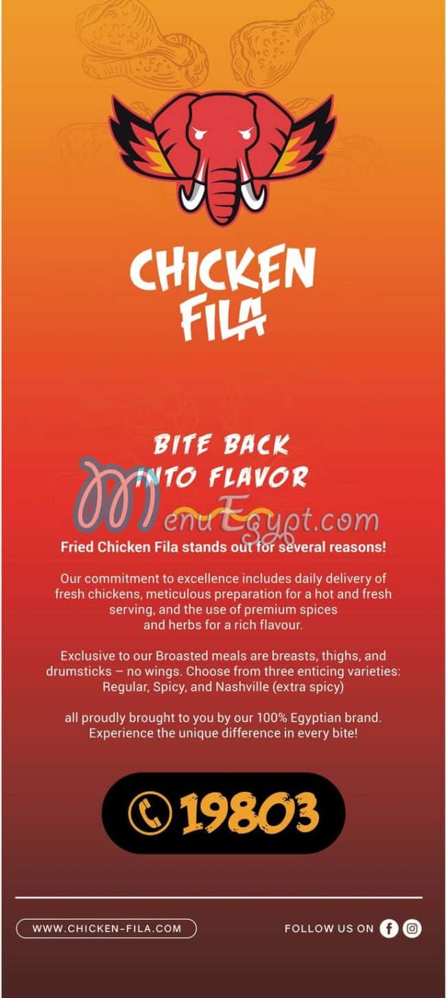 Chicken Fil-A online menu