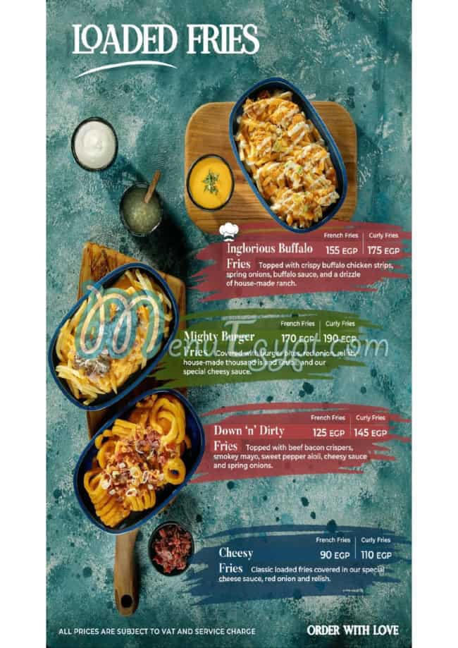 Cine Bar delivery menu