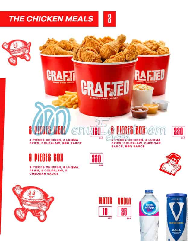 Crafted menu Egypt