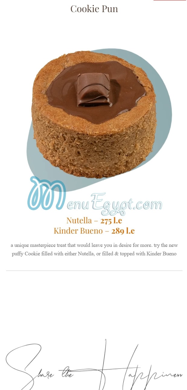 منيو ديلزيا جيلاتو مصر 2