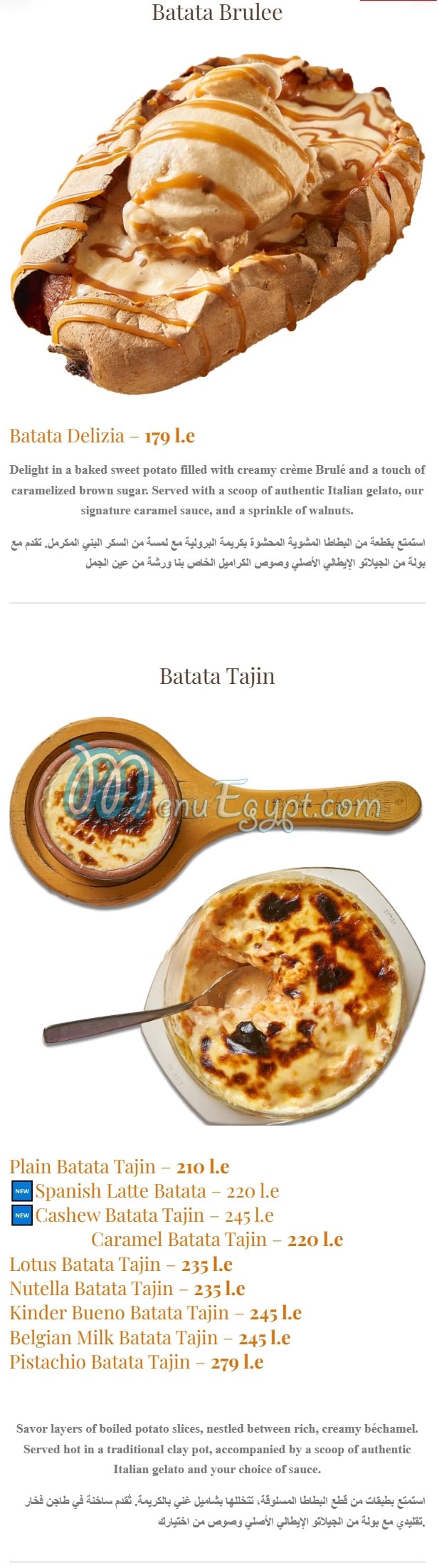 أسعار ديلزيا جيلاتو مصر