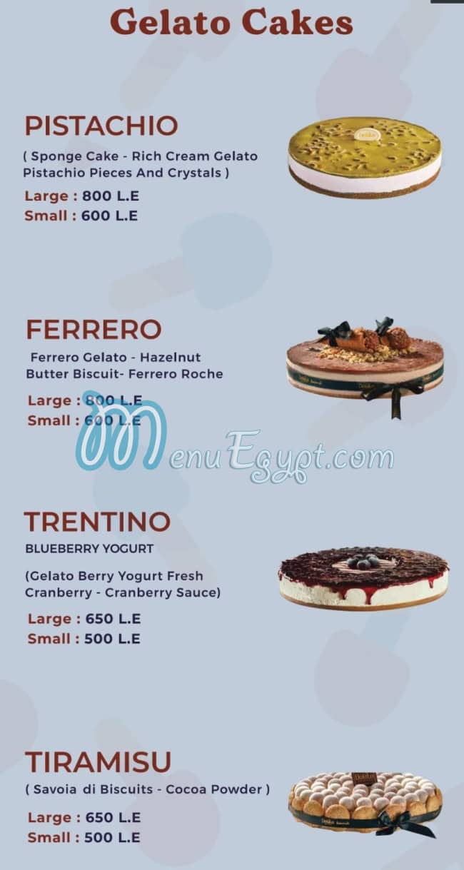 DOLATO gelateria online menu