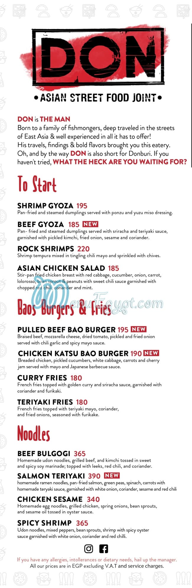 DON menu