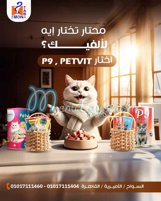 El Mona and Taba menu Egypt