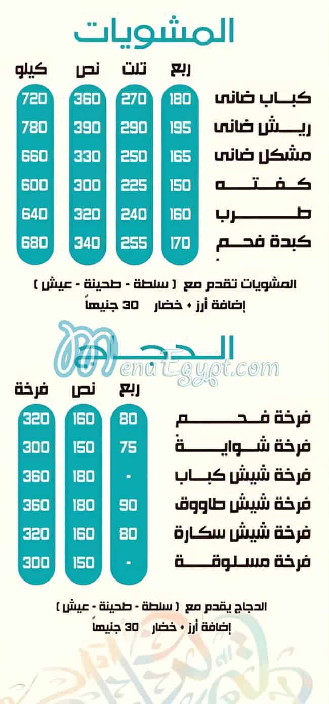 El Sokareia menu Egypt