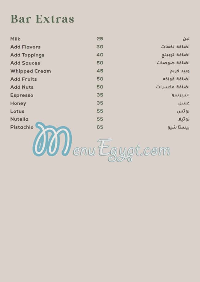 Farida menu Egypt 9