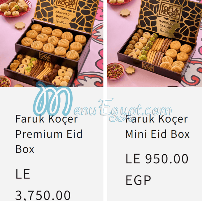 Faruk Kocer delivery menu