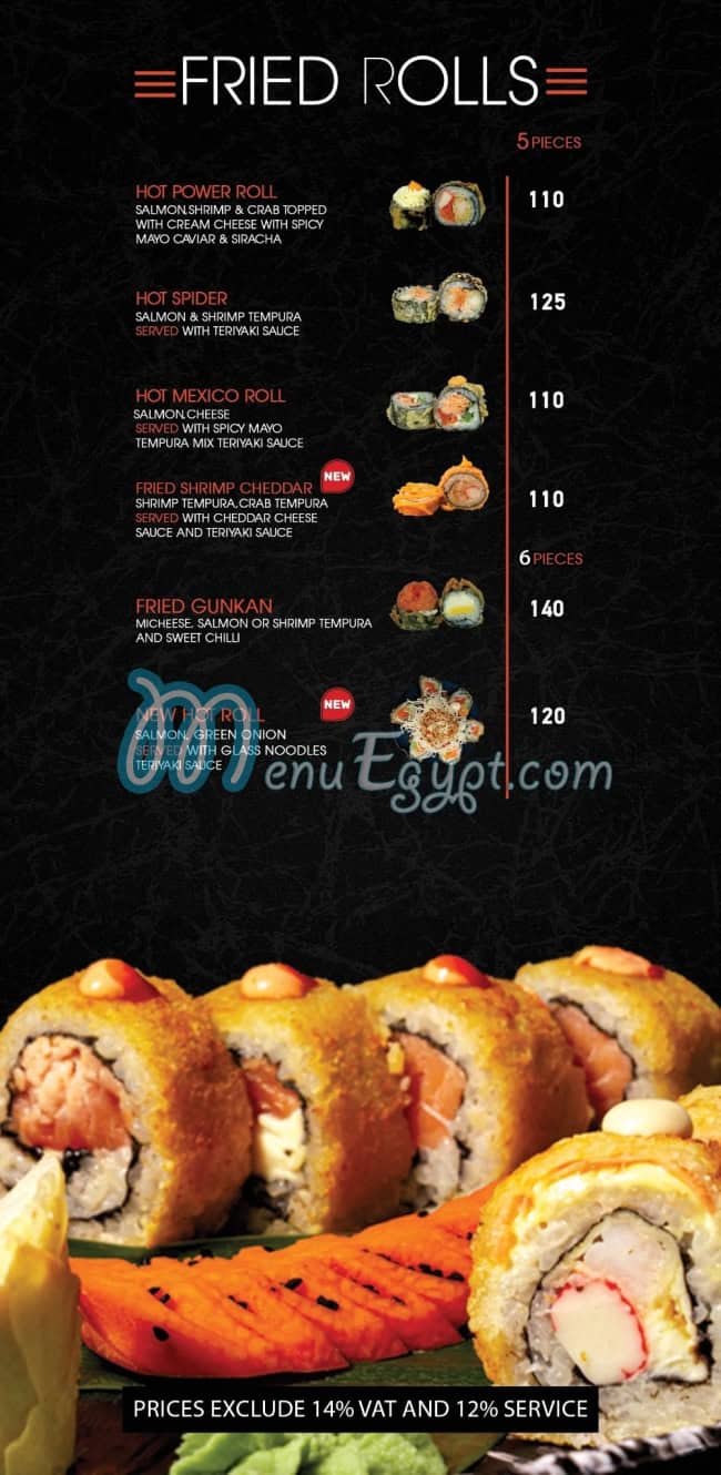 GAWA Sushi menu Egypt 6