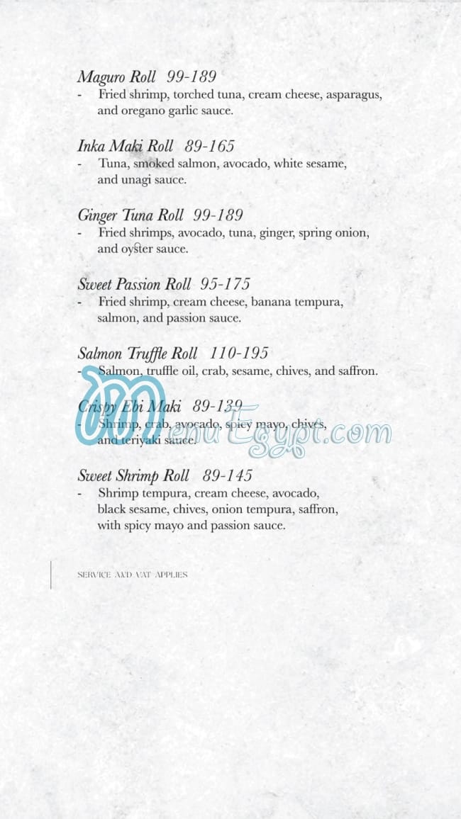 Ginger menu Egypt 5