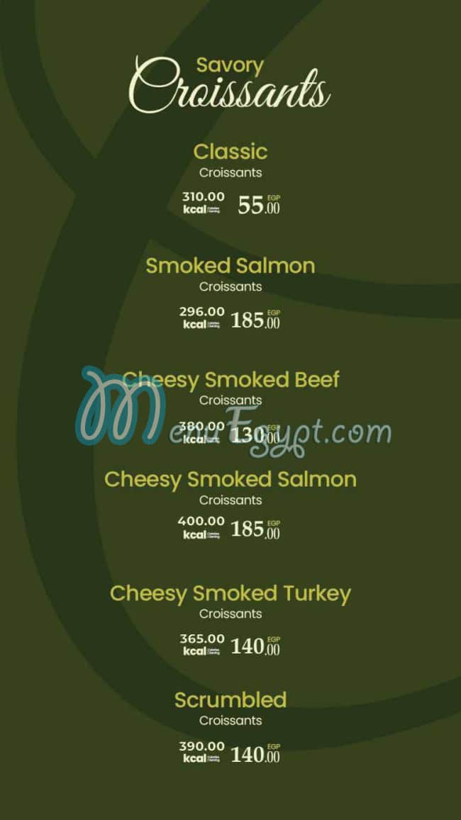 Green Gourmet menu